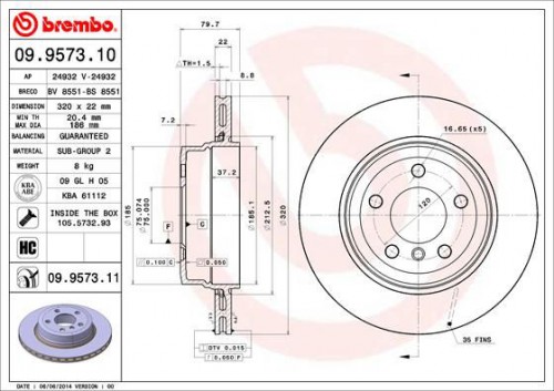 Brake disc BREMBO