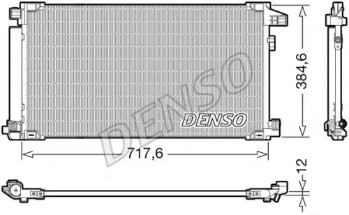 Condenser, air conditioning DENSO