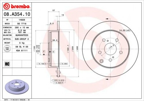 Brake disc BREMBO