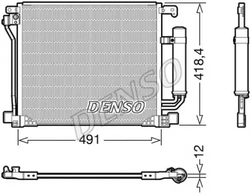 Condenser, air conditioning DENSO