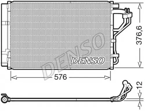 Condenser, air conditioning DENSO