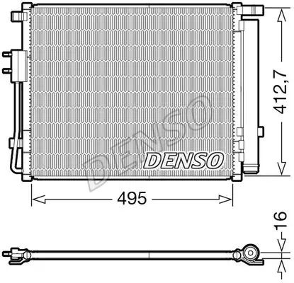 Condenser, air conditioning DENSO