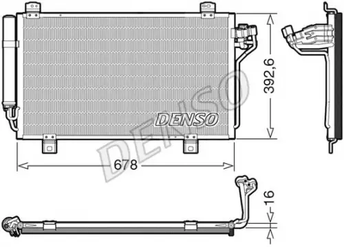 Condenser, air conditioning DENSO