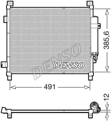 Condenser, air conditioning DENSO