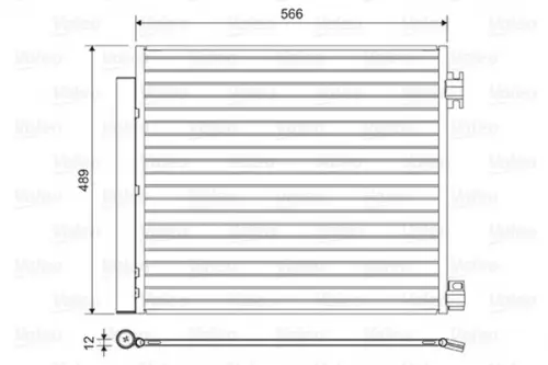 Condenser, air conditioning VALEO