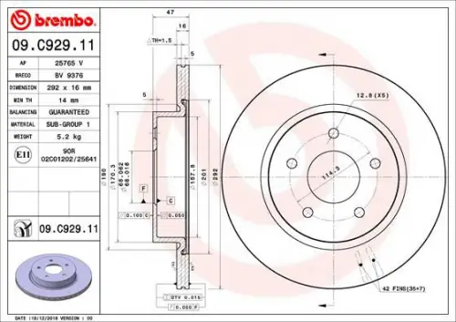 Brake disc BREMBO