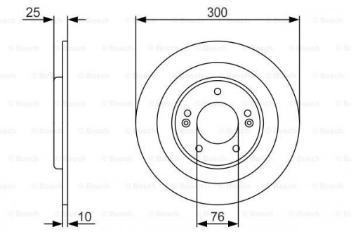 Brake disc BOSCH