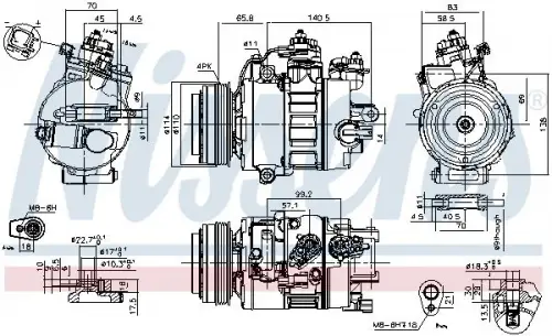 Compressor, air conditioning NISSENS