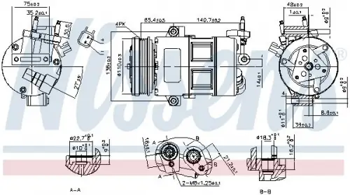 Compressor, air conditioning NISSENS