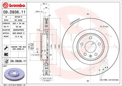 Remschijf BREMBO