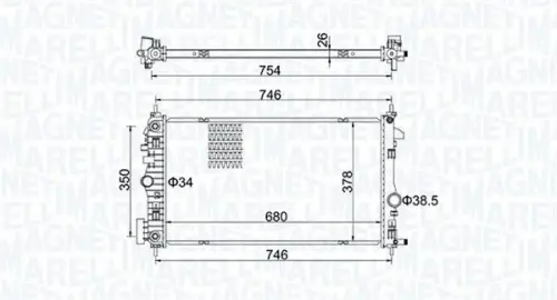 Radiateur MAGNETI MARELLI