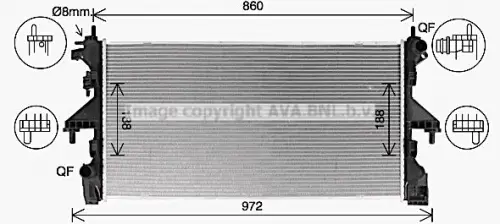 Radiateur AVA QUALITY COOLING