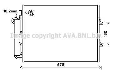 Condensor, airconditioning AVA QUALITY COOLING