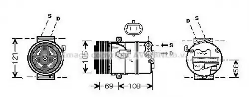 Compressor, airconditioning AVA QUALITY COOLING