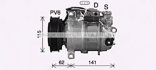 Compressor, airconditioning AVA QUALITY COOLING