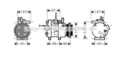 Compressor, airconditioning AVA QUALITY COOLING