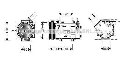 Compressor, airconditioning AVA QUALITY COOLING