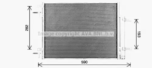 Condensor, airconditioning AVA QUALITY COOLING