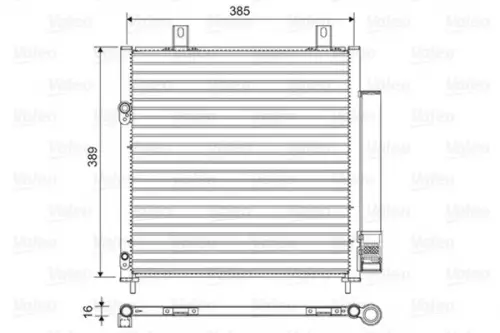 Condensor, airconditioning VALEO