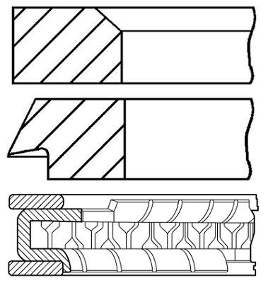 Piston ring set GOETZE ENGINE