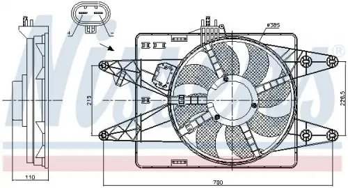 Koelventilatorwiel NISSENS