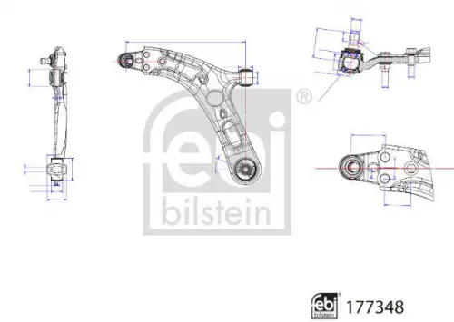 Draagarm, wielophanging FEBI BILSTEIN