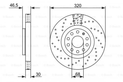 Brake disc BOSCH