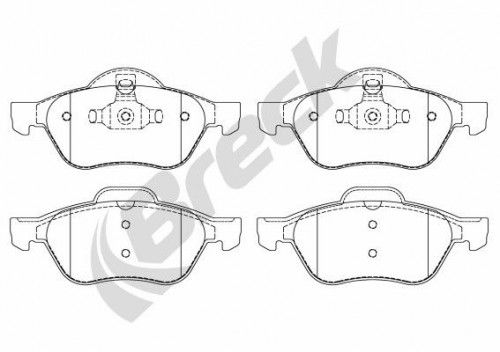 Brake pad set BRECK