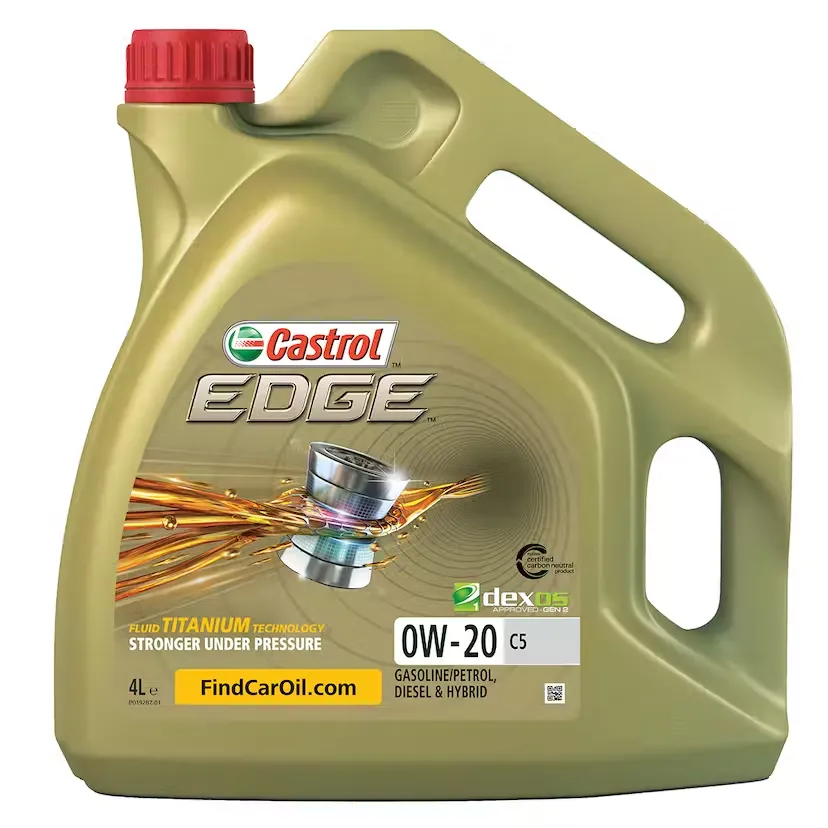 Castrol 0W20 Edge C5 Engine Oil 15CC9B Synthetic Oil ( 4L ) API SN ACEA C5229.71 Dexos1 Gen2