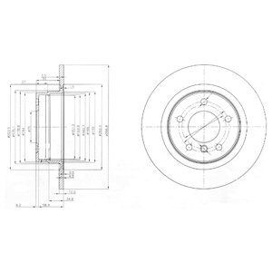 Brake disc DELPHI