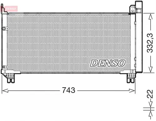 Condensor, airconditioning DENSO