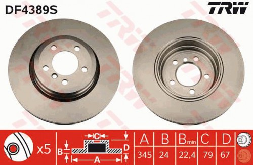 Brake disc TRW