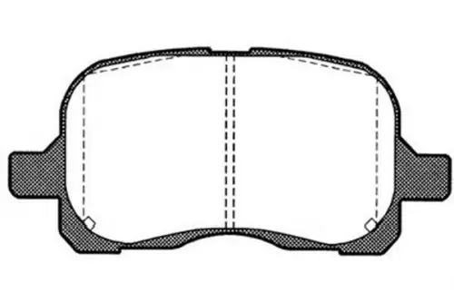 Remblokkenset, schijfrem KAVO PARTS