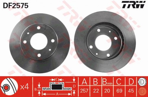 Brake disc TRW