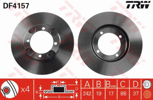 Brake disc TRW