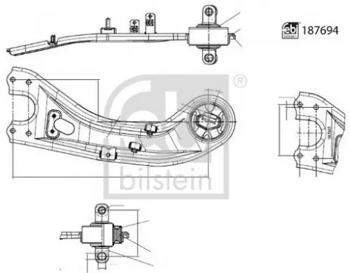 Draagarm, wielophanging FEBI BILSTEIN