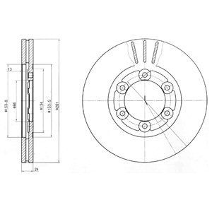 Brake disc DELPHI