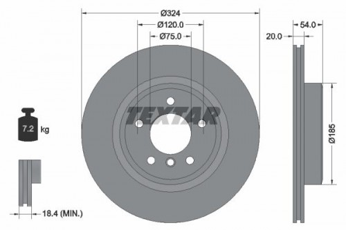 Brake disc TEXTAR