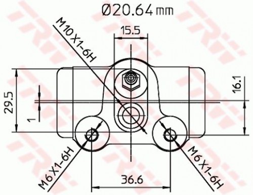 Wheel brake cylinder TRW