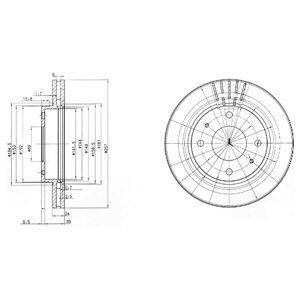 Brake disc DELPHI