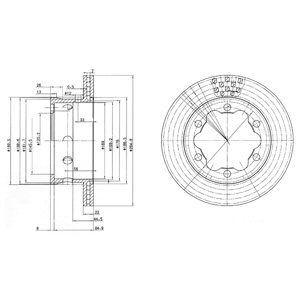 Brake disc DELPHI