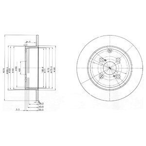 Brake disc DELPHI