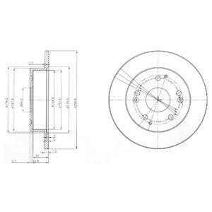 Brake disc DELPHI