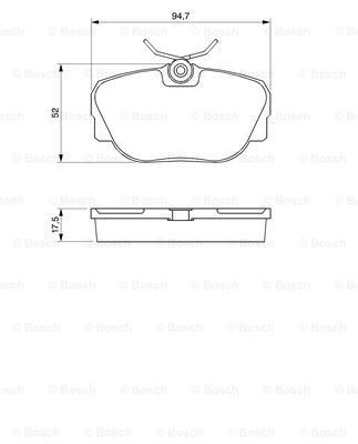 Brake pad set BOSCH