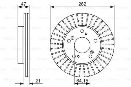 Brake disc BOSCH