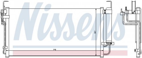 Condenser, air conditioning NISSENS