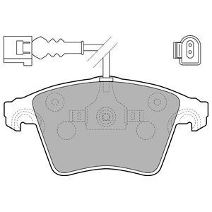 Brake pad set DELPHI