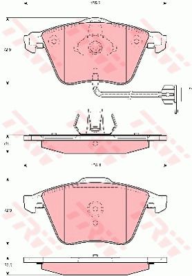 Brake pad set TRW