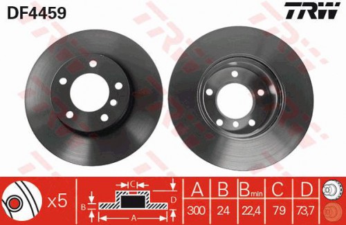 Brake disc TRW