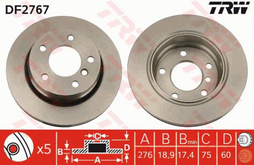 Brake disc TRW